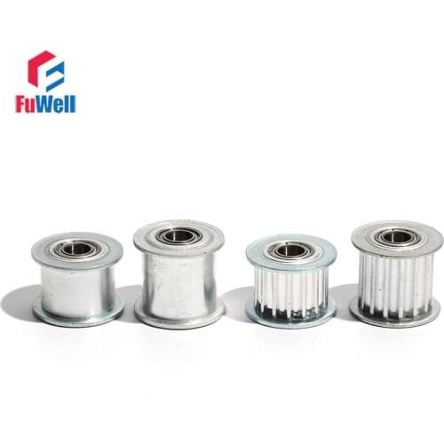 HTD 5M-15T Idler Pulley With/Without Teeth Idler Timing Pulley 16/21mm Belt Width 3/4/5/6/8mm Bore Idle Bearing Pulley