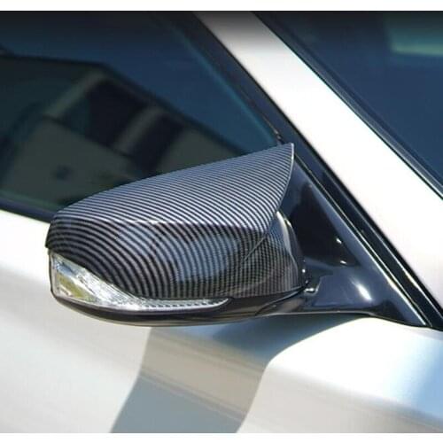 CEYUSOT For 2PCS CAR Rearview Mirror Shell Modified Parts NEW OLD Infiniti Q50 Q60 ABS Material Rear Spoiler Body Kit 2014-2021