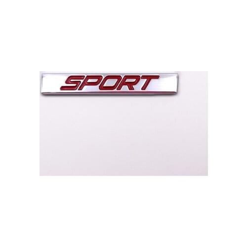 Red Metal Sport Custom Auto Fender Emblem Trunk Badge Decals Sticker Car Accessories