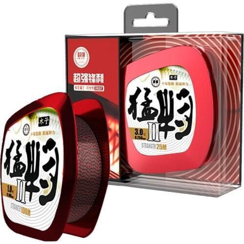 WALK FISH Spotted Fishing Line 100m/50m Nylon Japanese Fishing Line Strong Monofilament Fishing Line Super Nodular Force Wire