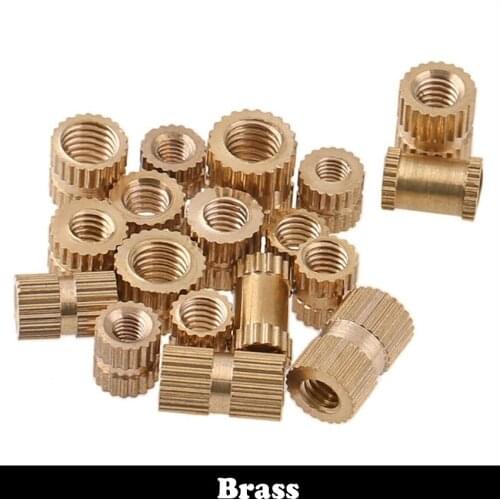 M4 M4*6*5 M4x6x5 M4*6*6 M4x6x6 Straight Stripe Thread Plastic Emdedment Injection Moulding Brass Insert Round Knurled Thumb Nut