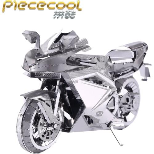 Piececool 3D Metal Puzzle MOTORCYCLE I & II Model kits DIY Laser Cut Assemble Jigsaw Toy Desktop decoration GIFT For Children