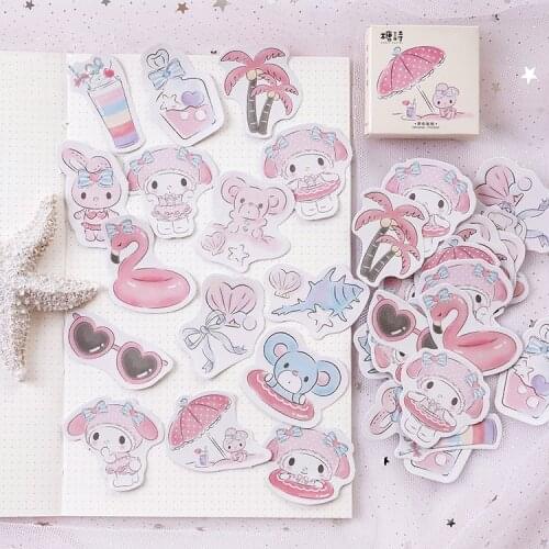 Mohamm Seaside Holiday Diary Mini Paper Travel Deco Japanese Journal Kawaii Cute Stickers Scrapbooking Flakes Stationery