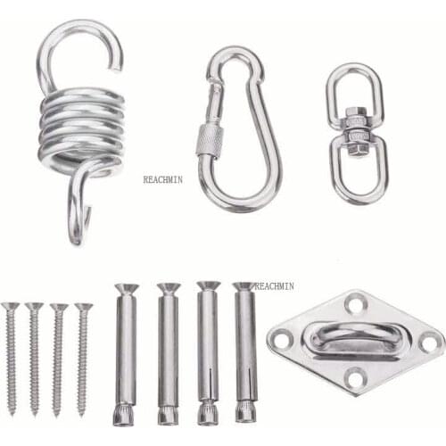 Fashion Hammock Chair Fixed Buckle Kit 360 Degrees Rotatable Swing Hanging Hardware Tools