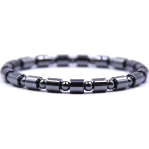 HYHONEY Fashion jewelry Hematite Bracelets for women Elasticity Bracelet men Jewelry pulseira masculina