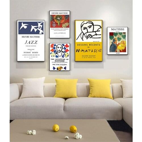 Modular Pictures Nordic Home Decoration Paintings Matisse Fashion Retro s And Prints Abstract Portrait Wall Artwork Canvas