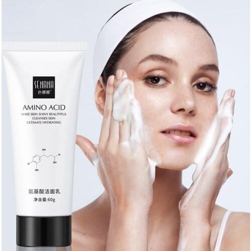Nicotinamide Amino Acid Face Cleanser Facial Scrub Cleansing Acne Oil Control Blackhead Remover Shrink Pores Skin Care