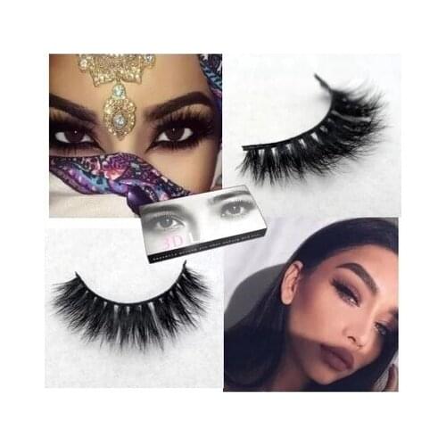 2017 New Stlye 3D 100% Mink Full strip False Eyelashes Cross fake lashes thick Eyelashes Extension beautiful make up tool