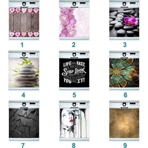 Wholesales Door Cover Self Adhesive Dishwasher Sticker Door Sticker Wallpaper Wall Sticker kitchen accessories welcome home