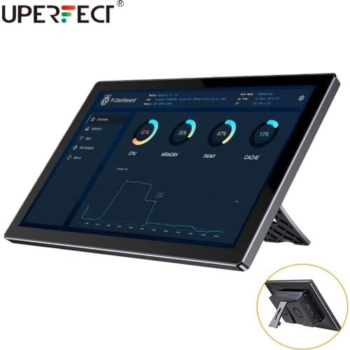 UPERFECT UPi06 Max TouchScreen Raspberry Pi 2 3 4 Model B Zero Portable Monitor With Case 16:9 Display 60Hz USB RasPi Screen Kit