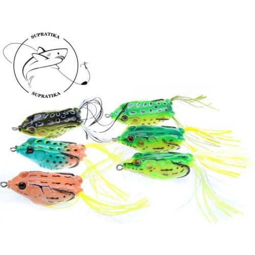 3D Eyes Anti-Corrosion Bionic High Quality Soft Lure 55mm/13.7gBionic Silicone Thunder Frog Professional Fishing Lure Soft Bait