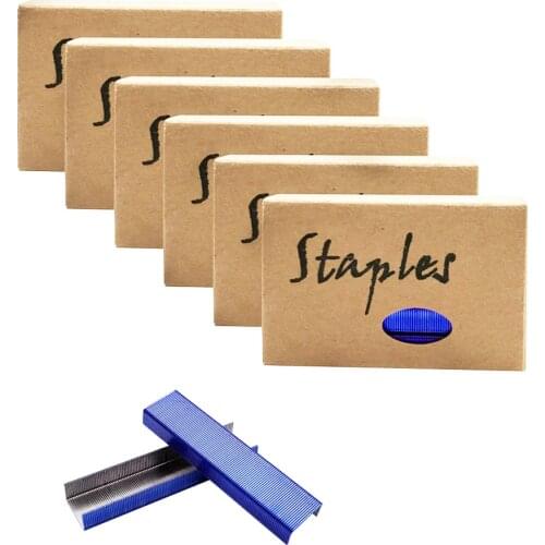 6 Box Blue Staples Standard Stapler Refill 26/6 Size 5700 Staples for Office School Stationery Supplies