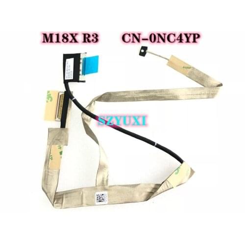 Brand New original lvds cable for Dell Alienware M18X R3 VAS10 LVDS CABLE ASSY LCD CABLE CN-0NC4YP 0NC4YP NC4YP DC02001PC00