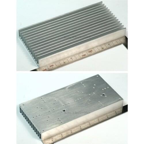 Fast Free Ship 30W High Power LED light radiator aluminum silver heatsink 228.6*113*25.7mm