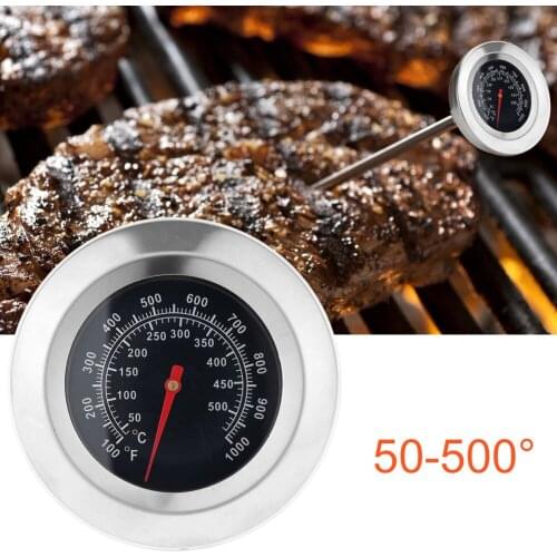 Practical Barbecue Thermometer Stainless Steel Digital BBQ Oven Grill Temperature Measuring Instrument Kitchen Baking Tool