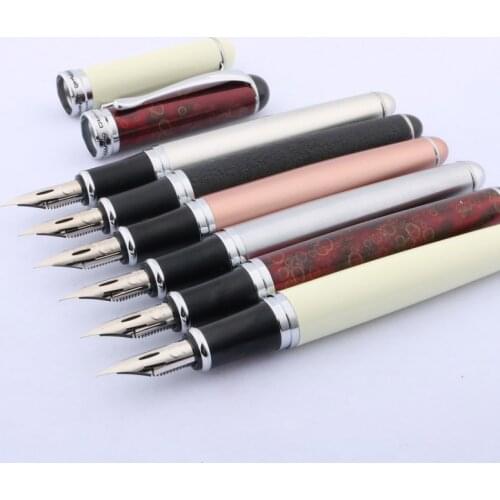 High quality JINHAO 750 Fountain Pen Copperplate calligraphy G NIB Round flourish body Stationery Office school supplies ink pen