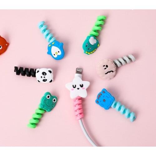Animal Cable Protector Cute Cartoon Protect Case Cable Management Earphone Cable Cable Organizer