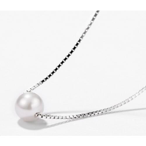 Pearl Necklace Pendant Fine Jewelry s925 Chain Pearls Luxurious sterling silver Wedding Party Gift necklaces for women