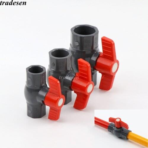 1pc I.D20-50mm PVC Ball Valve Water Pipe Fitting Ball Valve Water Pipe Valve Agriculture Garden Irrigation Fittings