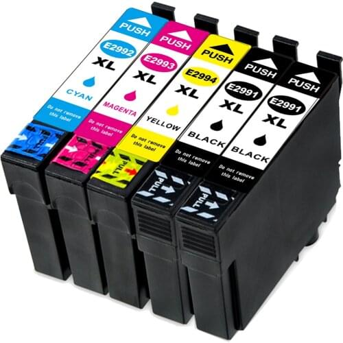 2BK+1C+1M+1Y Compatible Ink Cartridge For EPSON T2991 T2992 T2993 T2994 Expression Home XP-235 XP-245 XP-247 XP-255 Printer