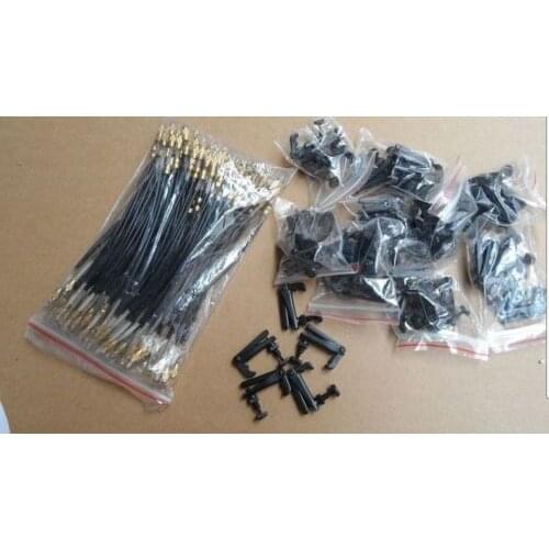 60 pcs violin black fine tuners +60 pcs violin tail Guts 1/4-1/2