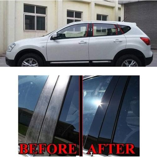 Car Window Pillar Car Mirror Center Pillar Car Window Decoration Strip for Nissan Qashqai 2008-2015