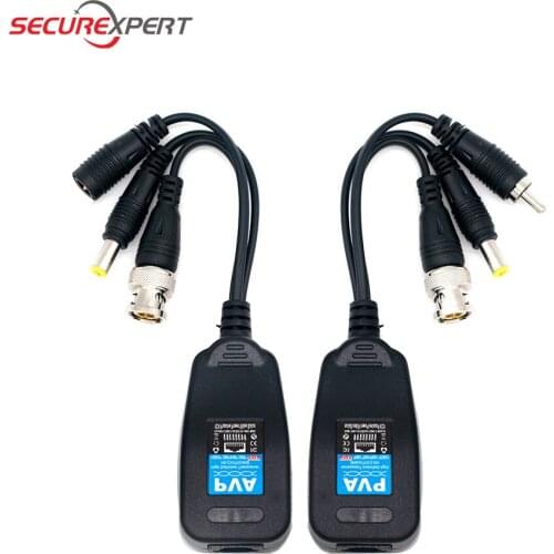Free Ship CCTV video hd 8MP balun connector balun transceiver rj45 balun for cctv security surveillance balun hd video balun