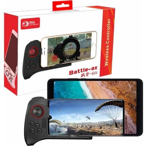 G5 inalámbrico controlador regulador del juego de Bluetooth + botón Joystick para Android 6,0 +/iOS 11,0 + 4-10 pulgadas teléfon