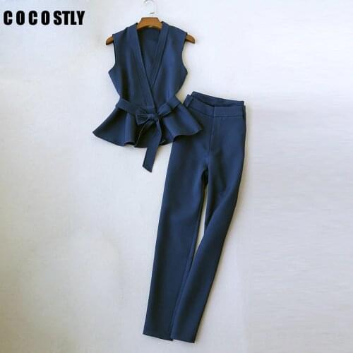 COCOSTLY Women's Trouser Suits With A Vest China
