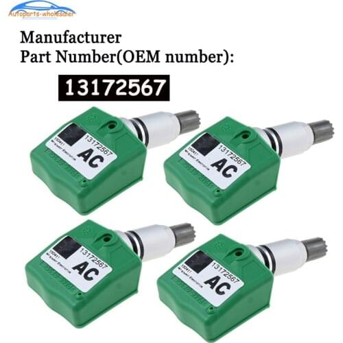 4 pcs/lot 13172567 For Saab Saturn Opel Astra H Vectra C Zafira B 2003-2007 433MHZ TPMS Tire Pressure Sensor Monitor Car