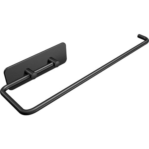 Paper Towel Holder Under Cabinet Mount- Self Adhesive Paper Towel Roll Rack for Kitchen Bathroom Towel