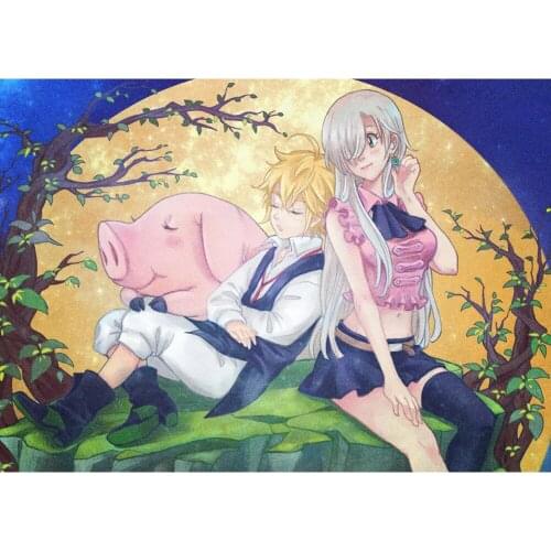 Painting Diamond Diy The Seven Deadly Sins Full Square Drill 5D Home Decor Japanese Anime Cross Stitch Wall Embroidery Pictures