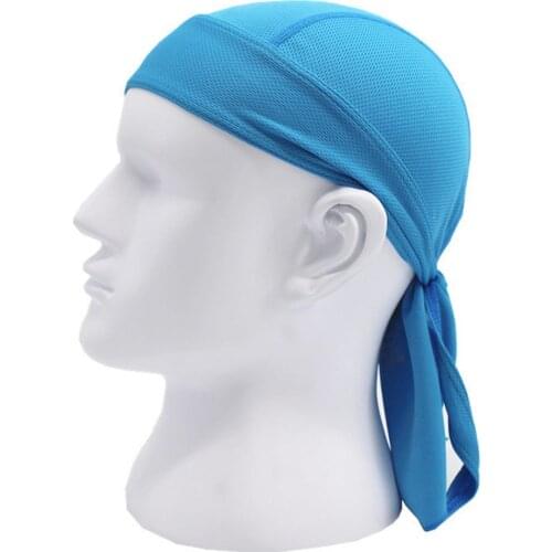Men Women Cycling Pirate Cap Outdoor Sport Bandanas Pure Color Motor Cycle Head Scarf Ciclismo Hiking Running Headscarf Headwear