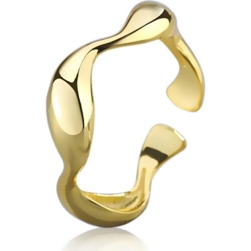 Korean Open Adjustable Big Chains Finger Rings for Women Wedding Ring Jewelry Valentines Day GIFT