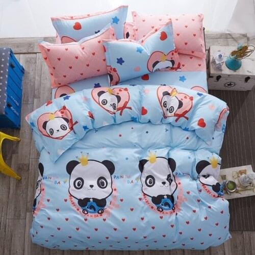 New duvet cover set 3/ 4pcs bed set AB side bedding set bird flat sheet flower bedclothes pinealppe home bedding bed linen