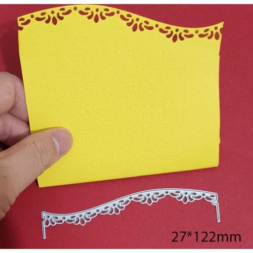 Metal steel cutting die stripe floral border 2021 new craft die mold stencils for scrapbooking paper card making die template