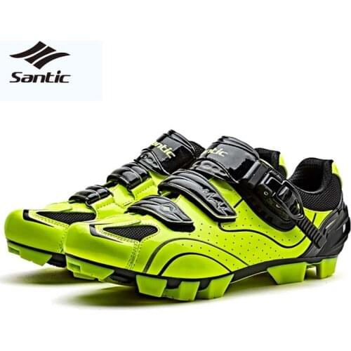 Santic Men Cycling Shoes Self-Locking Mountain Bike Shoes Non-slip Shoes For Sports Sapatilha Ciclismo Bicycle Accessories