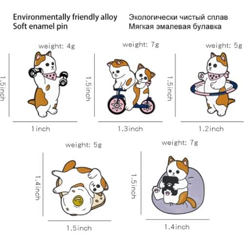 New 20Pcs Cute Dog Badge Alloy Brooch Lapel Pin Action Figure Toy