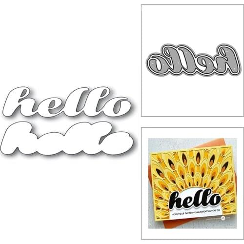 New Hello Luscious Script Word 2020 Metal Cutting Dies for DIY Scrapbooking Paper Decor and Card Making Embossing Craft No Stamp