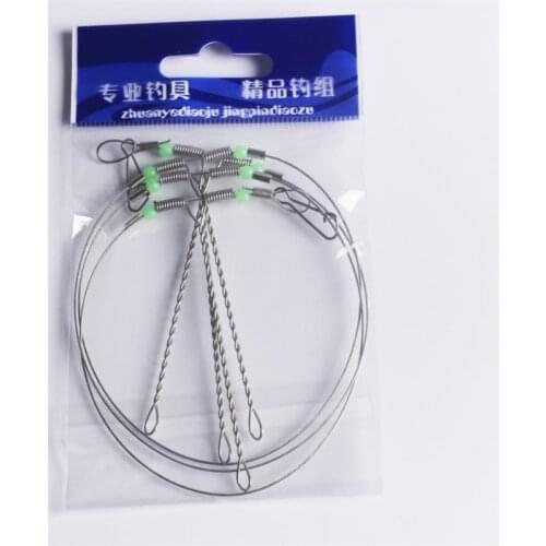 Stainless Steel Fishing Tool Rigs Wire Leader Anti-Winding Hooks Balance Bracket Fishing Tackle Accessories
