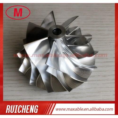 S218 7+7 blades 62.60/84.48mm high peroformance turbo aluminum 2618/Billet/milling compressor wheel