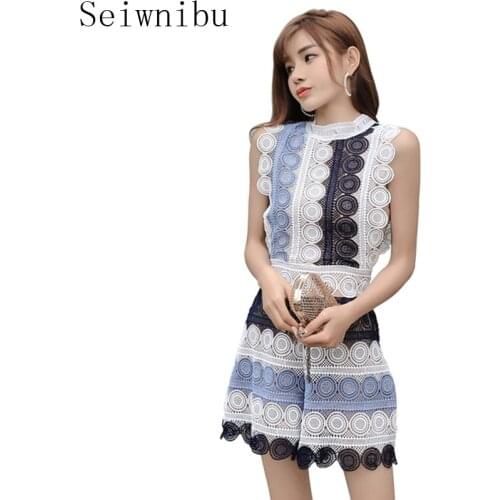 Женские летние комбинезоны Seiwnibu China At AliExpress