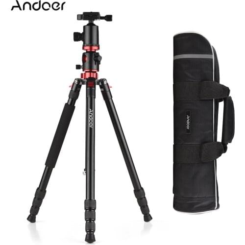 Andoer 76 Inch Camera Tripod Portable Aluminium Alloy Tripod Stand with Carry Bag 1/4 Inch Scew Quick Release Plate Transverse