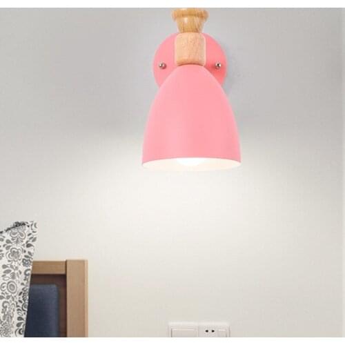 HAWBERRY LED modern minimalist interior lighting home pink sky blue small cute style girl bedroom bedside study wall lamp