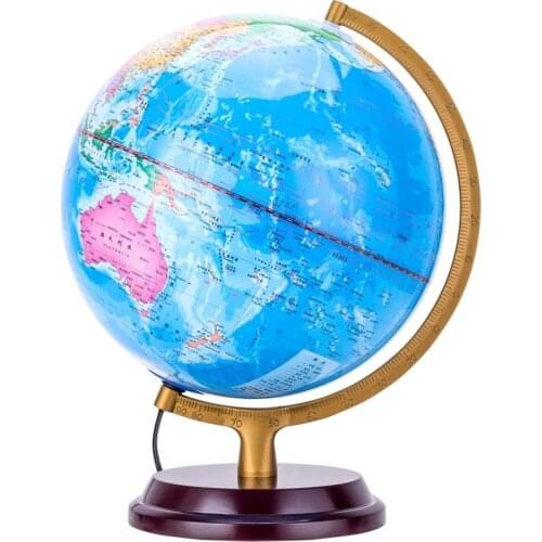 25CM hd LED desk lamp lighting for Chinese and English students with a globe office decor globe world map home office