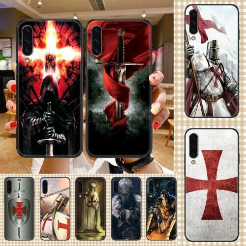 Templar Knight Phone case For Samsung Galaxy A 3 5 7 8 10 20 21 30 40 50 51 70 71 E S 2016 2018 4G black pretty cell cover