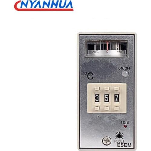 110/220V Dual-Purpose Power Supply Temperature Control Instrument E5EM Deviation Display Dial Code Regulator