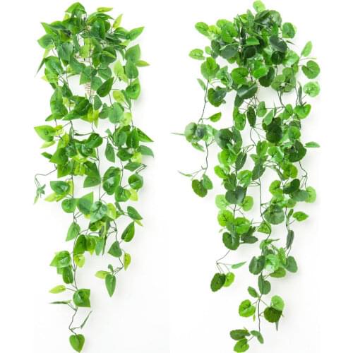 1.1M Home Decor Artificial Ivy Leaf Garland Plants Vine Fake Foliage Flowers Creeper Green Ivy Wreath Hanging Artificial Plants