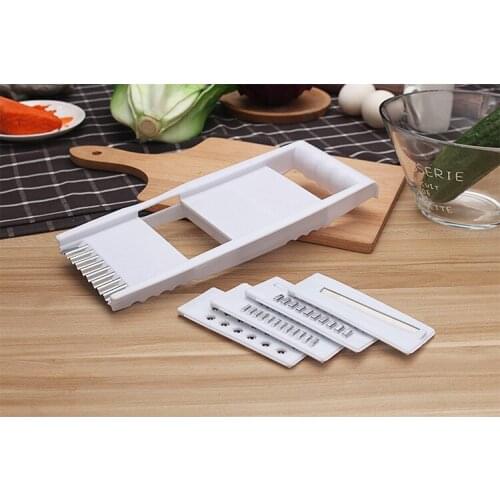 1PC 4 in1 Mandoline Slicer Kitchen cutters Interchangeable S/Steel Blades Vegetable Cutter Potato Slicer Carrot Grater KX 051