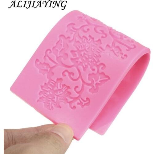 1Pcs Lace Mat Pad Fondant Flowers Decoration Silicone Mold Surafcraft Bakeware Baking Tools Cake Decorating Lace Mold D0774